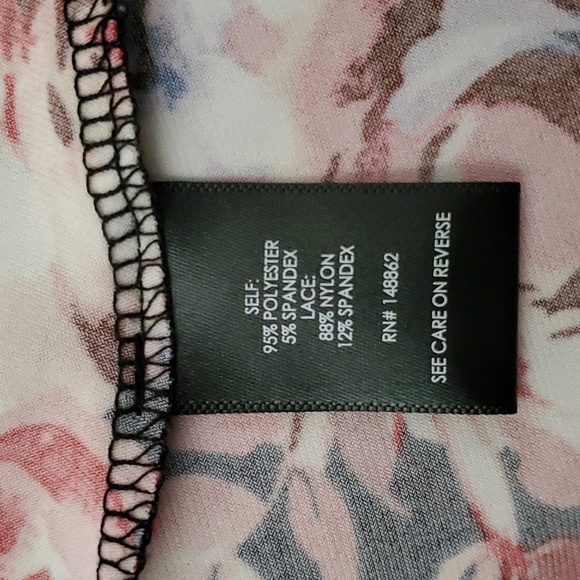 🆕️ TORRID Floral Studio Knit Asymmetrical Midi Dress SIZE: 0 (LARGE 12) - Picture 13 of 16